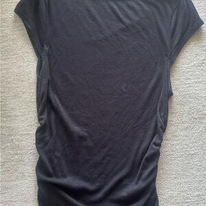 wild fable Black Draped Tunic Top